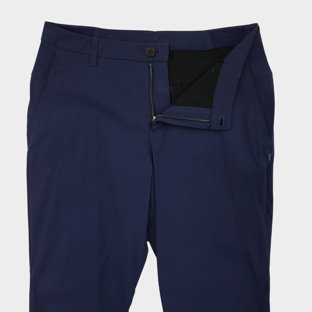 Lululemon Commission Pant Tapered Navy Blue Mens Size 34 Chino Trousers